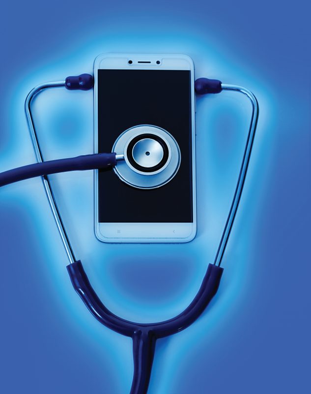 Radiologist reviewing medical images